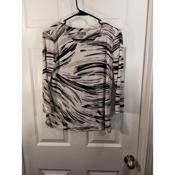 JM Collection Top Petite Size P/S Multicolor - Picture 1 of 7